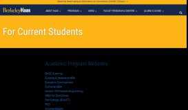 
							         For Current Students | Berkeley Haas								  
							    