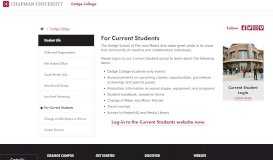 
							         For Current Students | Dodge | Chapman University								  
							    