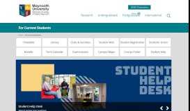 
							         For Current Students | Maynooth University								  
							    