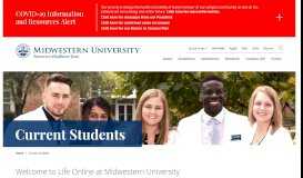 
							         For Current Students | Midwestern University								  
							    