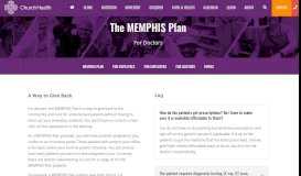 
							         For Doctors - MEMPHIS Plan | Church Health								  
							    