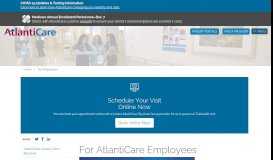 
							         For Employees Egg Harbor Township, New Jersey (NJ) - AtlantiCare								  
							    