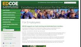 
							         For Employees - El Dorado County Office of Education, Placerville								  
							    