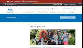 
							         For Employees | Island Health								  
							    