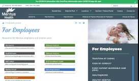 
							         For Employees - Meritus Health | Washington County, MD								  
							    