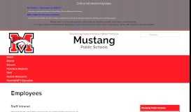 
							         For Employees - Mustang Schools								  
							    