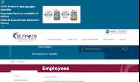 
							         For Employees Trenton, New Jersey (NJ), St. Francis Medical Center								  
							    