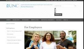 
							         For Employees - UNC Human Resources								  
							    