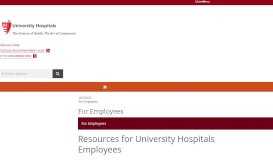 
							         For Employees | University Hospitals | Cleveland, OH ...								  
							    
