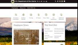 
							         For Employees | US Department of the Interior - DOI.gov								  
							    