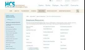 
							         For Employees / Welcome to Employee Resources								  
							    