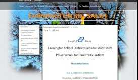
							         For Families - Farmington School District, SAU 61								  
							    