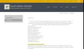 
							         For Families / Homepage - South Adams Schools								  
							    