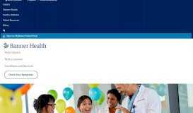 
							         For Health Professionals - Banner Health								  
							    