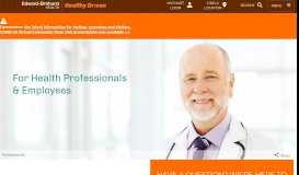 
							         For Health Professionals & Employees - Edward-Elmhurst Health								  
							    