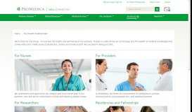 
							         For Health Professionals - ProMedica								  
							    