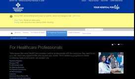 
							         For Healthcare Professionals | Tallahassee Memorial HealthCare ...								  
							    