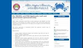 
							         For MA/MSc and PhD Applicants (self and government sponsored only ...								  
							    