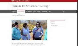 
							         For MySci Partners | Institute for School Partnership ...								  
							    