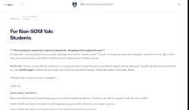 
							         For Non-SOM Yale Students | SOM Portal								  
							    