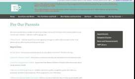 
							         For Our Parents - Timber Lane Pediatrics - Pediatrics for Family Health								  
							    