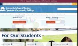 
							         For Our Students - Spokane Community College								  
							    