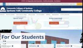 
							         For Our Students - Spokane Falls Community College								  
							    