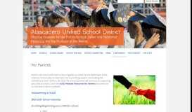 
							         For Parents - Atascadero Unified School District								  
							    