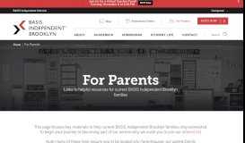 
							         For Parents | BASIS Independent Brooklyn								  
							    