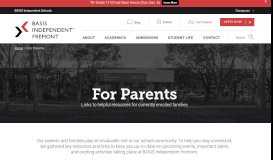 
							         For Parents | BASIS Independent Fremont								  
							    
