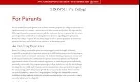 
							         For Parents | Brown University								  
							    