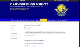 
							         For Parents - Clarendon School District 1								  
							    