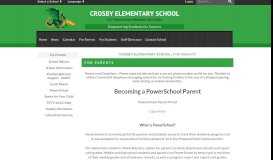 
							         For Parents - Crosby Elementary School								  
							    