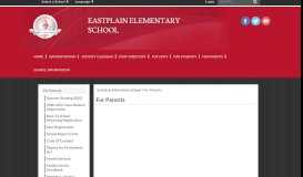 
							         For Parents - Eastplain Elementary School								  
							    