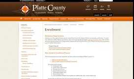 
							         For Parents / Enrollment - Platte County School District								  
							    