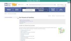 
							         For Parents & Families - Medical Home Portal								  
							    