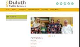 
							         For Parents | For Parents - Duluth Public Schools								  
							    