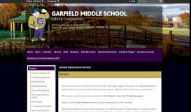 
							         For Parents - Garfield Middle School								  
							    