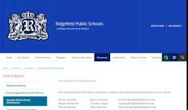 
							         For Parents / Genesis Parent Portal Information - Ridgefield Schools								  
							    