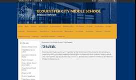 
							         For Parents - Gloucester City Middle School								  
							    