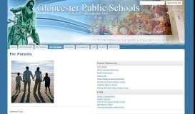 
							         For Parents - Gloucester Public Schools								  
							    