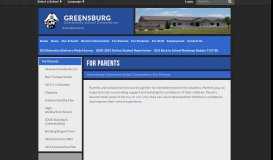 
							         For Parents - Greensburg Community School Corporation								  
							    
