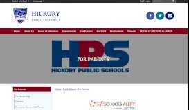 
							         For Parents - Hickory Public Schools								  
							    