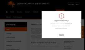 
							         For Parents / Home - Wellsville Central School District								  
							    