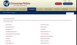 
							         For Parents / Homepage - Conestoga Valley								  
							    