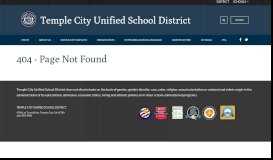 
							         For Parents / Homepage - Temple City Unified School District								  
							    