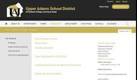 
							         For Parents / Homepage - Upper Adams								  
							    