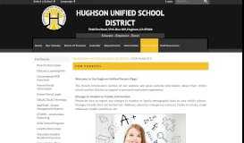 
							         For Parents - Hughson Unified School District								  
							    
