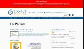 
							         For Parents / IC Portal - Grant County Schools								  
							    