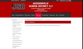 
							         For Parents - Jacksonville School District 117								  
							    